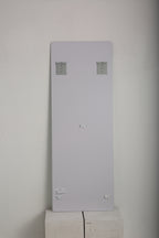 Modern Frameless Full Body Mirror with Explosion-Proof Glass and Silver Finish, 60' x 15'