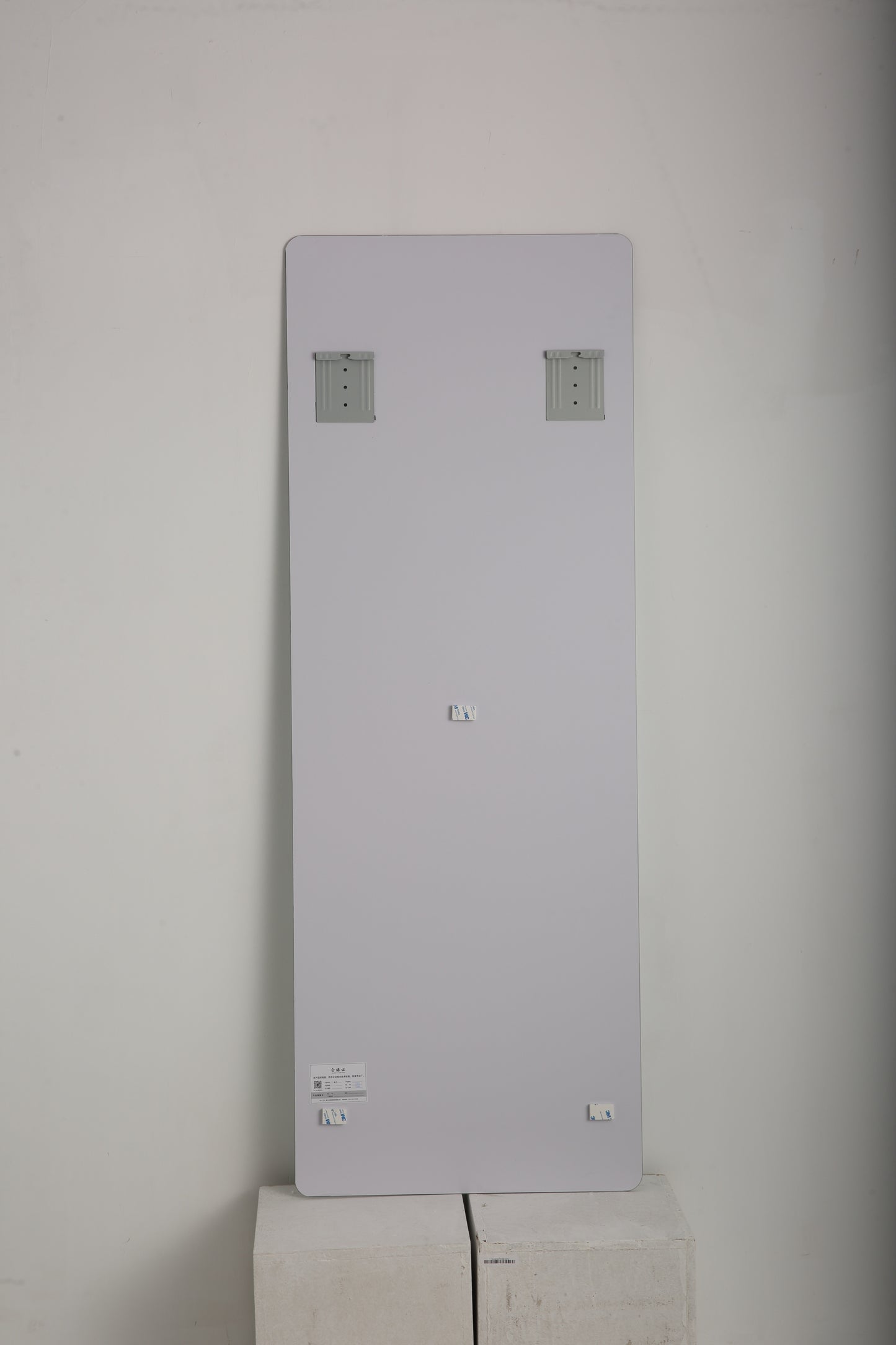 Modern Frameless Full Body Mirror with Explosion-Proof Glass and Silver Finish, 60' x 15'