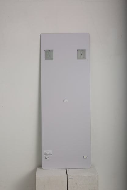 Modern Frameless Full Body Mirror with Explosion-Proof Glass and Silver Finish, 60' x 15'
