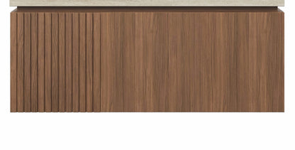 36' MURI Brown Oak Cabinet only, NO Basin and Top, NO Faucet and Sink Cover Bathroom Cabinets