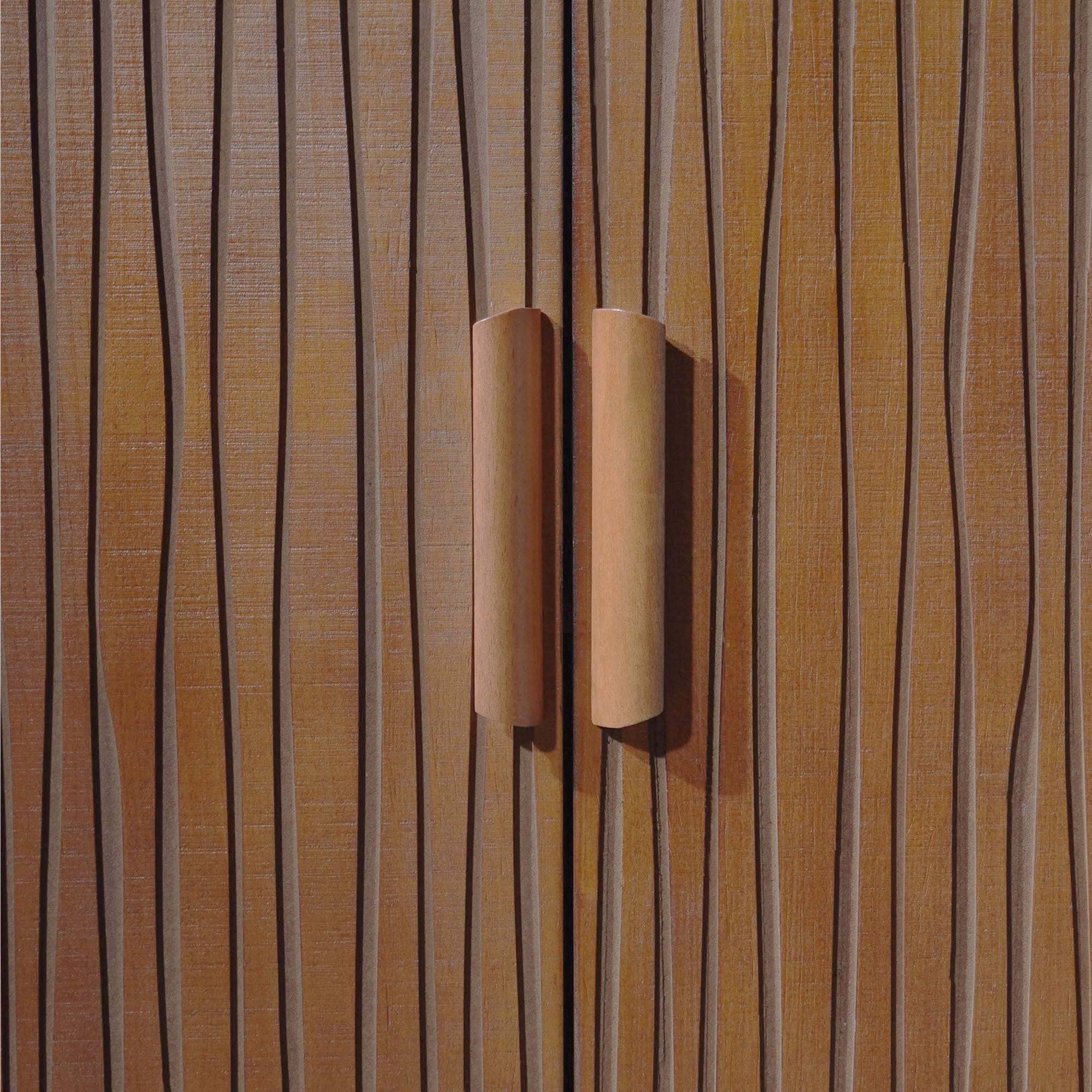 Accent Storage Cabinet, Modern Accent Buffet Cabinet with Adjustable Shelves, Freestanding Sideboard with Four Doors, Accent Cabinet with 4 Doors for Hallway Entryway Living Room