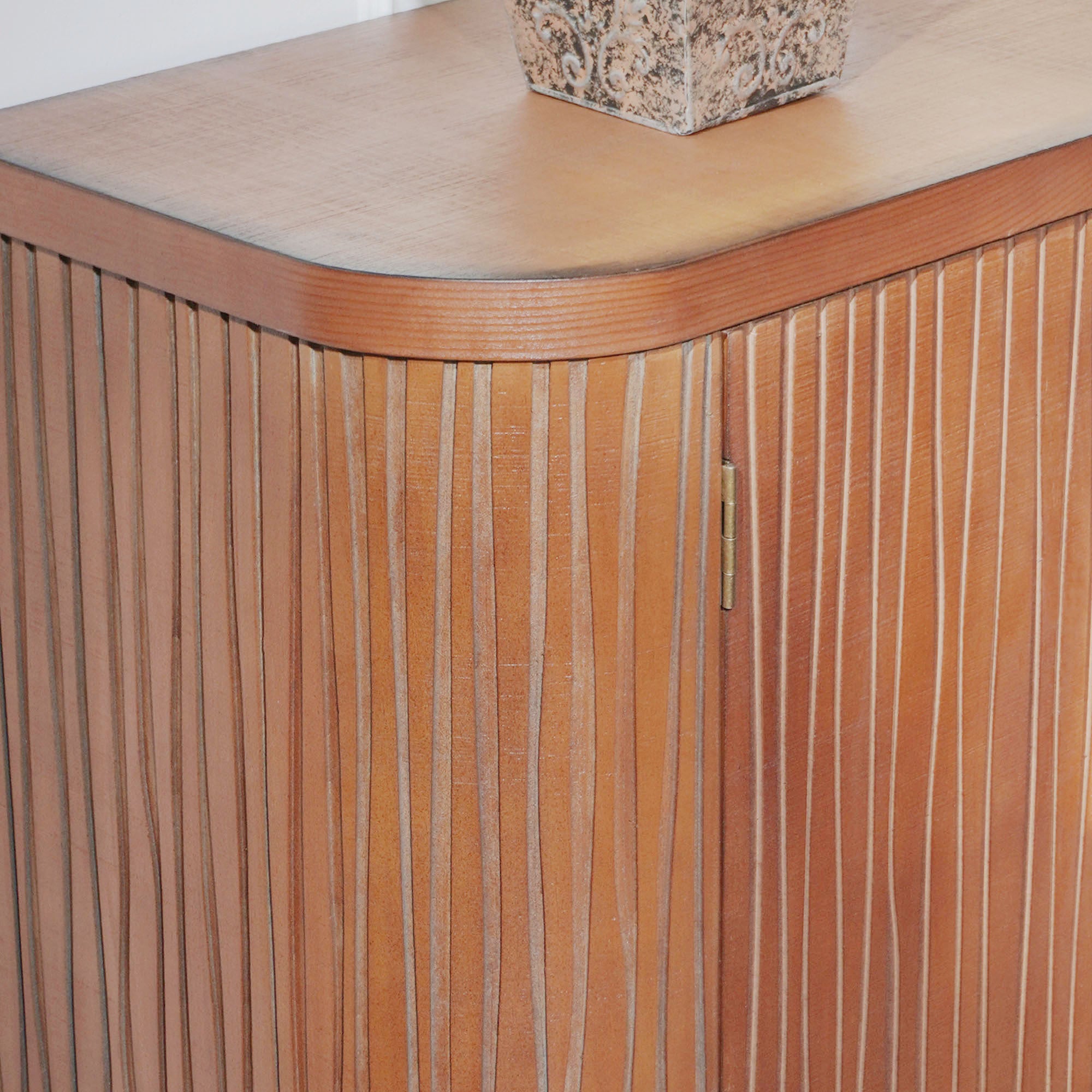 Accent Storage Cabinet, Modern Accent Buffet Cabinet with Adjustable Shelves, Freestanding Sideboard with Four Doors, Accent Cabinet with 4 Doors for Hallway Entryway Living Room