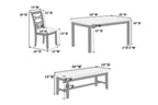 6 Pieces Dining Set Dining Table Set