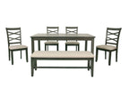 6 Pieces Dining Set Dining Table Set