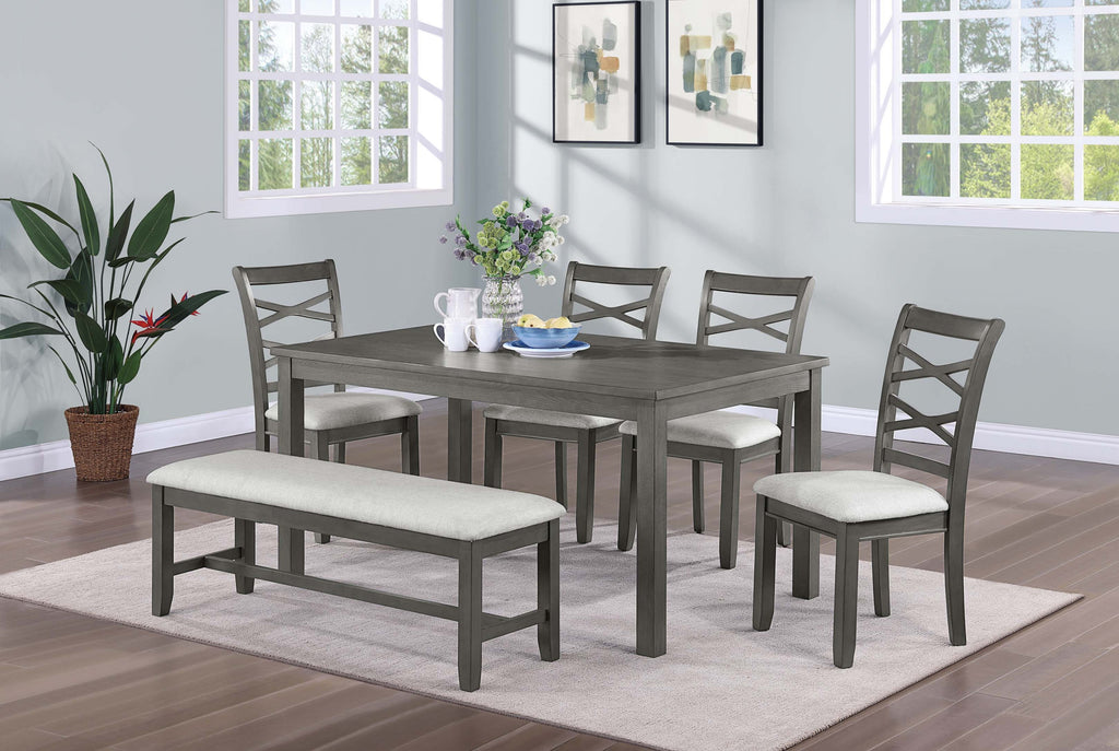 6 Pieces Dining Set Dining Table Set