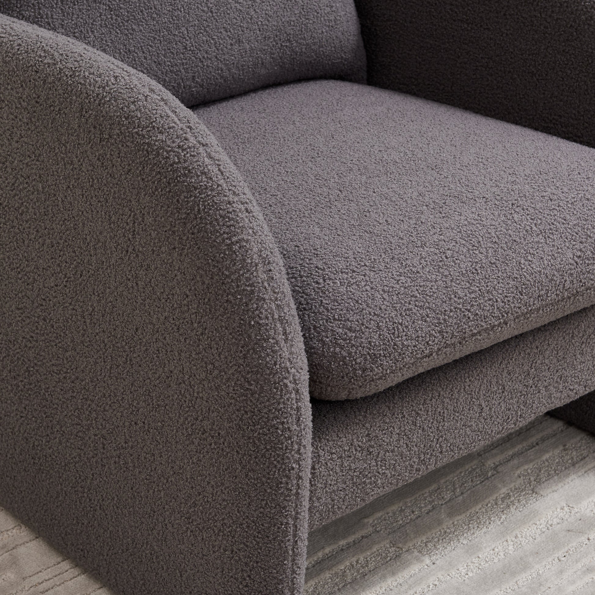 Modern Sherpa Upholstered Accent Chair,  Comfortable Living Room Armchair, Lounge chair for Bedroom, and Office – Stylish and Ergonomic Design