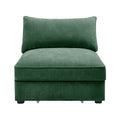 Armless sofa Velvet-Green