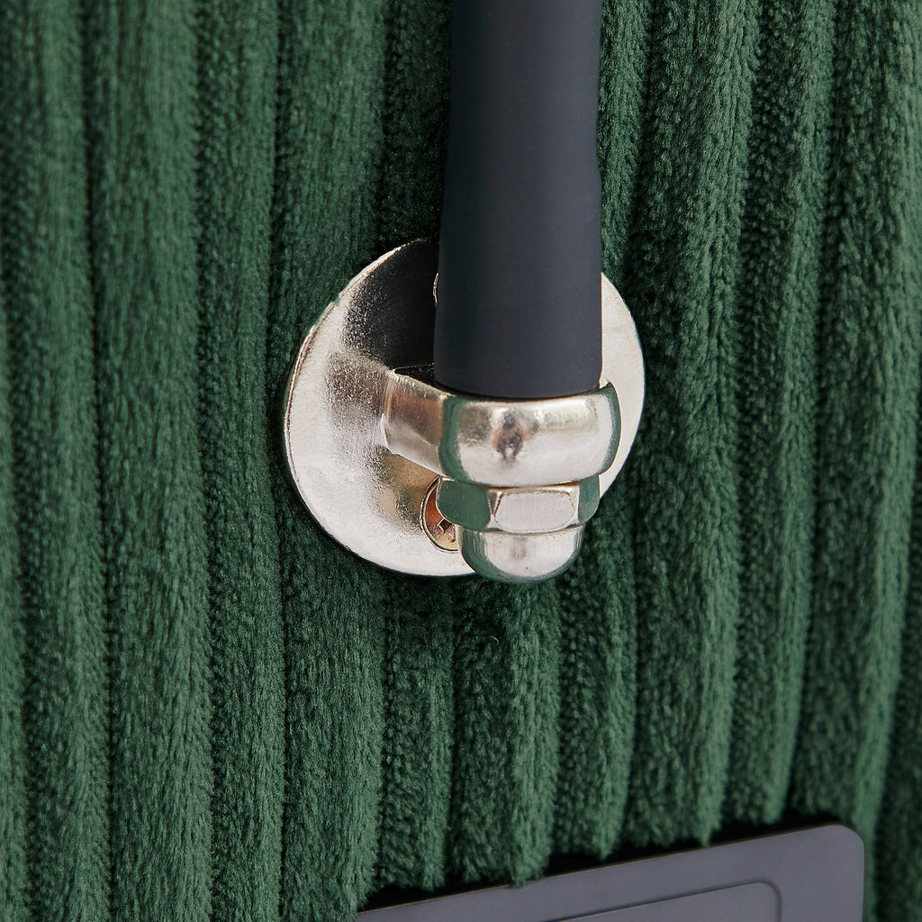 41.7 Modern Style Single Sofa Sofa Couch with Storage Space, A Movable Ottoman, Two USB Ports, Two Cup Holders, A Phone Holder for Living Room, Green