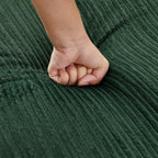 41.7 Modern Style Single Sofa Sofa Couch with Storage Space, A Movable Ottoman, Two USB Ports, Two Cup Holders, A Phone Holder for Living Room, Green