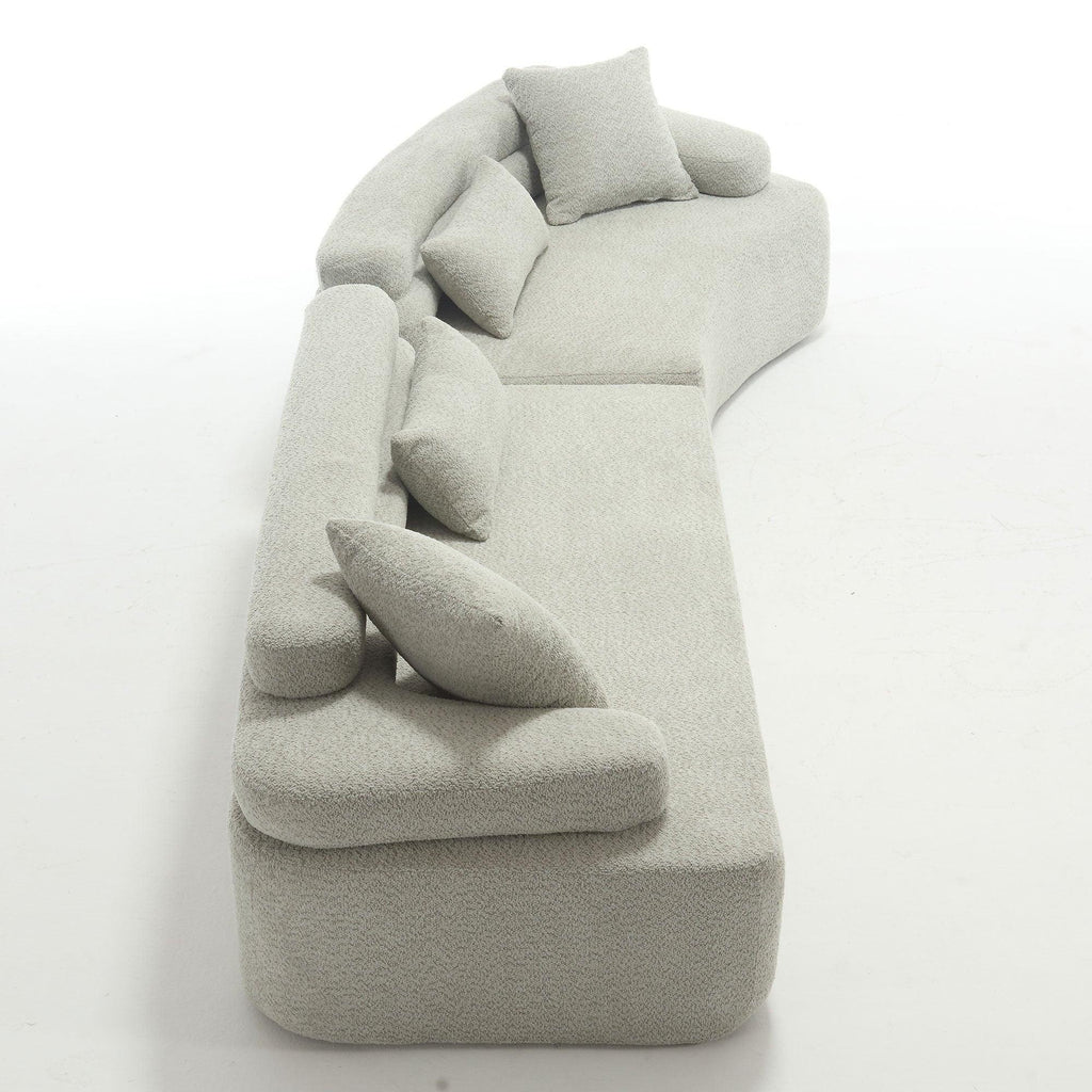 Modern Green Polyester Foam Sleeper Sofa with ARC Design.