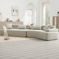 Modern Green Polyester Foam Sleeper Sofa with ARC Design.