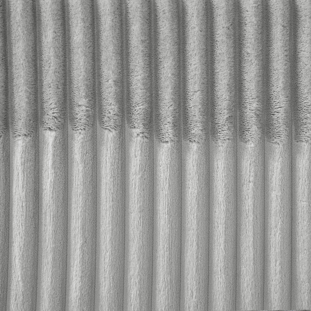 Modern Grey U-Shaped Corduroy Sectional with Chaise