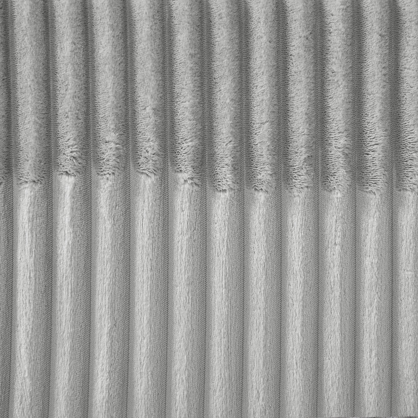 Modern Grey U-Shaped Corduroy Sectional with Chaise