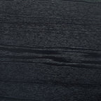 31.5 Inch Modern Handcraft Drum Coffee Table Square Coffee Table for Living Room,Small Wooden Coffee Table with Sturdy MDF Pedesta,Black Color Coffee Table