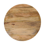 Modern Handmade Solid Wood Slatted Round Oak Coffee Table