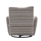 Modern Style 360° Swivel Leisure Chair Fabric Striped Armrest Swivel Chair with sand-rimmed fabric and metal bracket, suitable for living room, balcony and bedroom Accent Chair