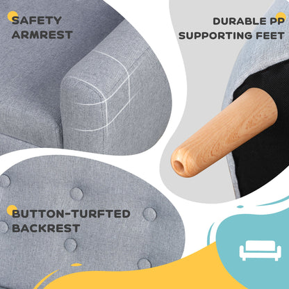 Modern Kids Sofa Linen Fabric