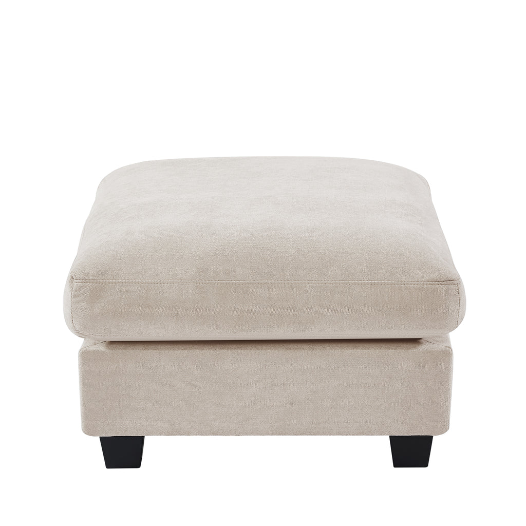 U_Style Modern Large L-Shape Feather Filled Sectional Sofa, Convertible Sofa Couch with Reversible Chaise for Living Room