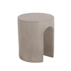 Modern Light Grey Concrete Round Side Table.