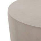 Modern Light Grey Concrete Round Side Table.