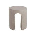 Modern Light Grey Concrete Round Side Table.