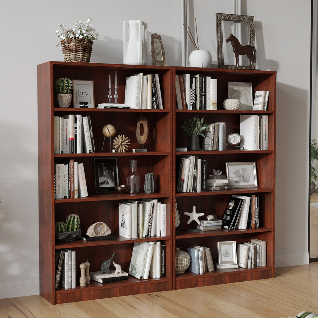 Bookshelf for Bedroom 5 Shelf Office Bookcase 60 Inches Tall Modern Wood Bookshelf for Living Room 5 Tier Wide Manga Bookshelves Library Bookcase