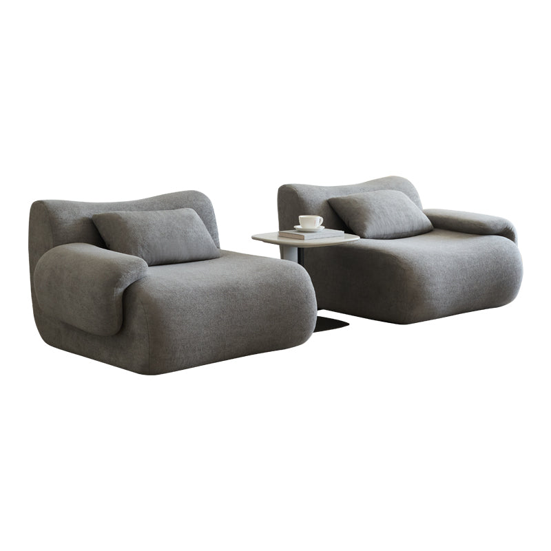 Sofa in a Box, Memory Foam 2-Seater Couch, Modern Compression Sofa with Deep Seat, No Assembly Required, Couch for Living Room Bedroom Apartment, Light Grey