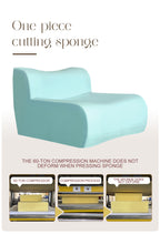 Sofa in a Box, Memory Foam 2-Seater Couch, Modern Compression Sofa with Deep Seat, No Assembly Required, Couch for Living Room Bedroom Apartment, Light Grey