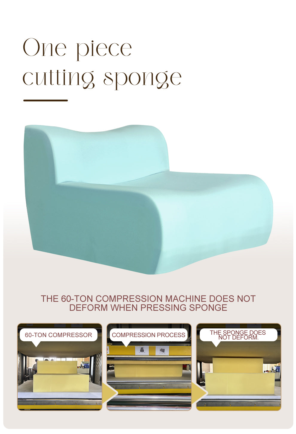 Sofa in a Box, Memory Foam 2-Seater Couch, Modern Compression Sofa with Deep Seat, No Assembly Required, Couch for Living Room Bedroom Apartment, Light Grey