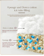 Sofa in a Box, Memory Foam 2-Seater Couch, Modern Compression Sofa with Deep Seat, No Assembly Required, Couch for Living Room Bedroom Apartment, Light Grey