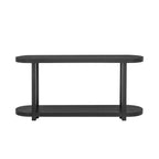 U_STYLE Modern Minimalist Ash Veneer Entryway Table with Streamlined Desktop Design, Suitable for Study Rooms, Entryways, Hallways, Living Rooms, and Foyers