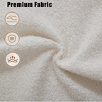 [NEW ARRIVED] [VIDEO PROVIDED] 128Minimalist Cloud Sectional Couch ,Modern Couches ,4-Seater ,No Assembly,Two modular sofa,Boucle Teddy Fabric, upholstered , anti-wrinkle fabric, Beige