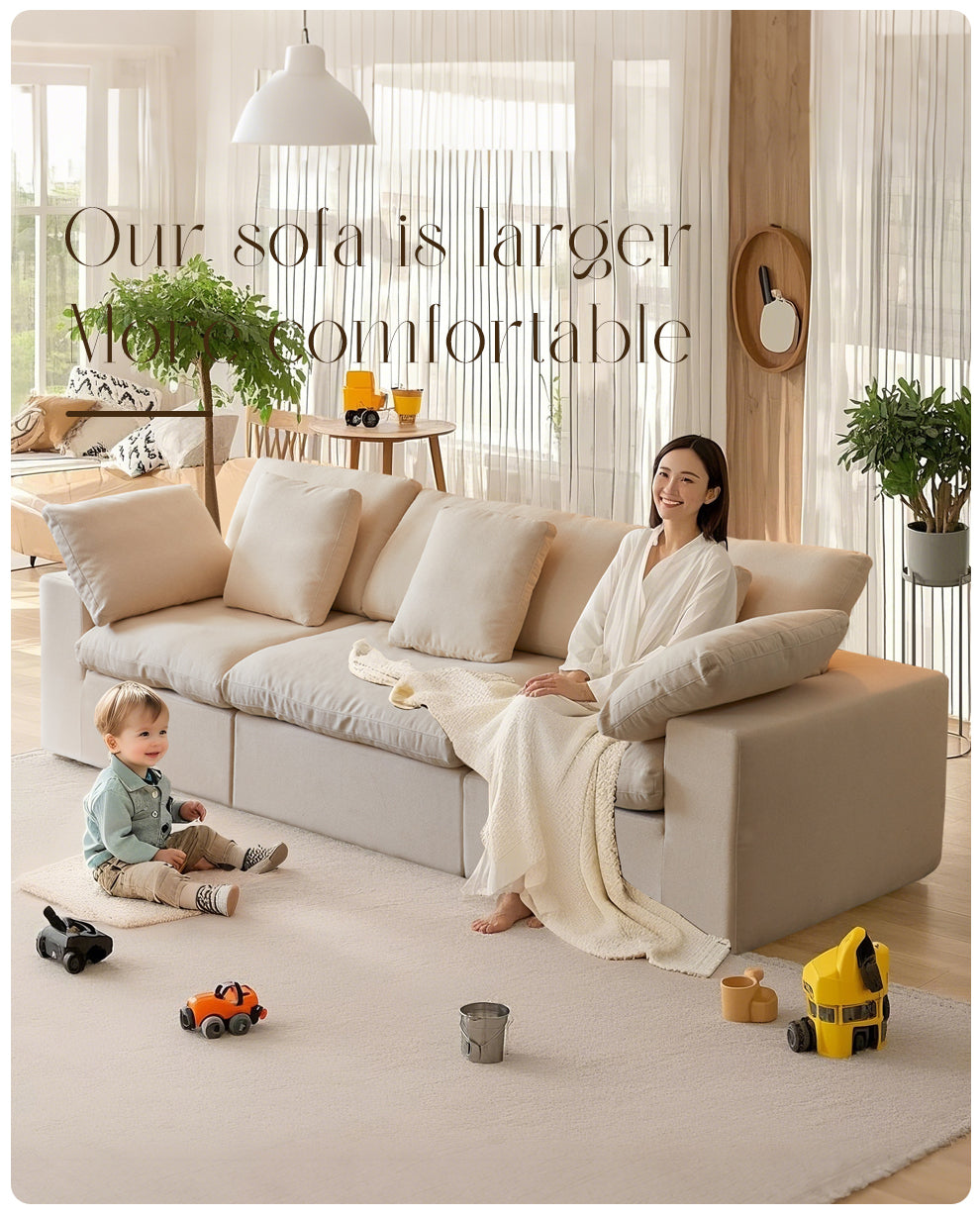 Modular Sectional Sofa, Compressed Sectional Sofa Modern Minimalist Style Final Couch, Sleeper Sofa for Living Room, Comfy Compressed Sofa Couch Space-Efficient Design