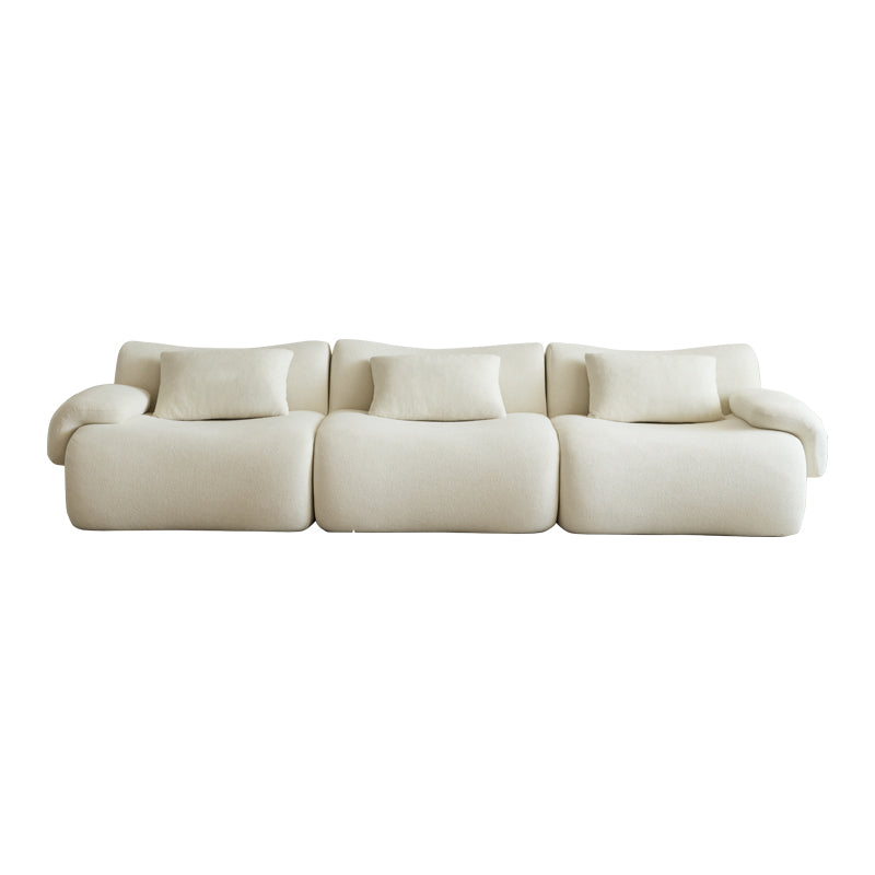 Modular Sectional Sofa, Compressed Sectional Sofa Modern Minimalist Style Couch, Bedroom, Comfy Compressed Sofa Couch Space-Efficient Design-White