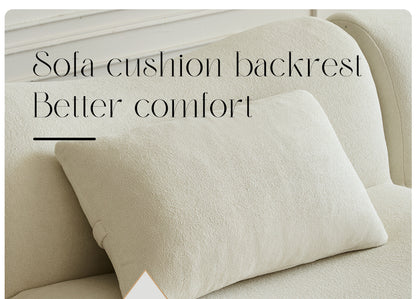 Modular Sectional Sofa, Compressed Sectional Sofa Modern Minimalist Style Couch, Bedroom, Comfy Compressed Sofa Couch Space-Efficient Design-White