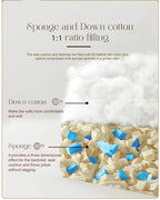 Modular Sectional Sofa, Compressed Sectional Sofa Modern Minimalist Style Corduroy Couch, Sleeper Sofa for Living Room, Bedroom, Comfy Compressed Sofa Couch Space-Efficient Design, Light Gray