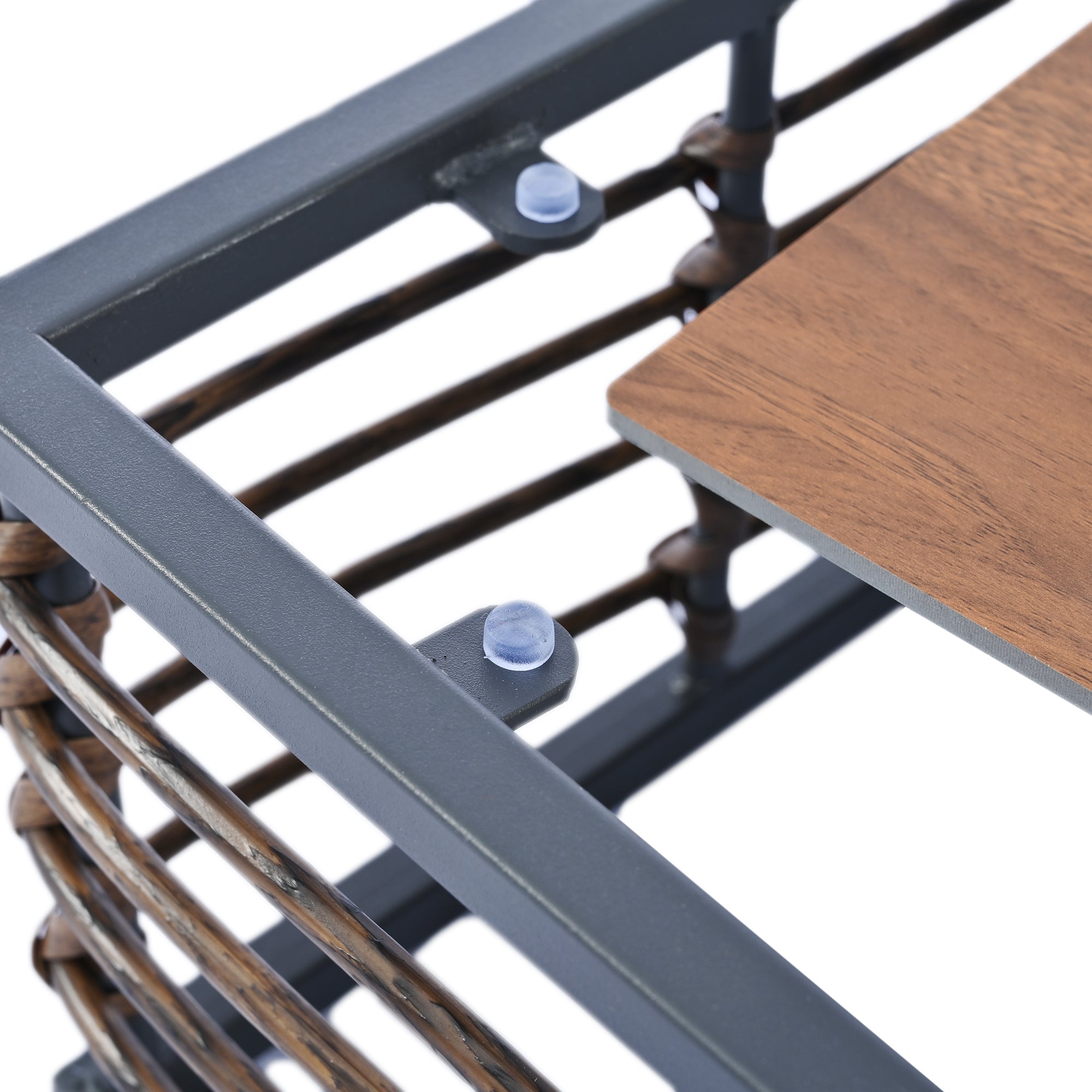 TOPMAX Modern Minimalist 7-Piece Metal Patio Sectional Sofa Set, All-Weather Garden Conversational Furniture Set with Thick Cushions and Coffee Table for Indoor Outdoor, Gray - Groovy Boardz