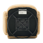 Modern Style 360° Swivel Leisure Chair Fabric Striped Armrest Swivel Chair with sand-rimmed fabric and metal bracket, suitable for living room, balcony and bedroom Accent Chair