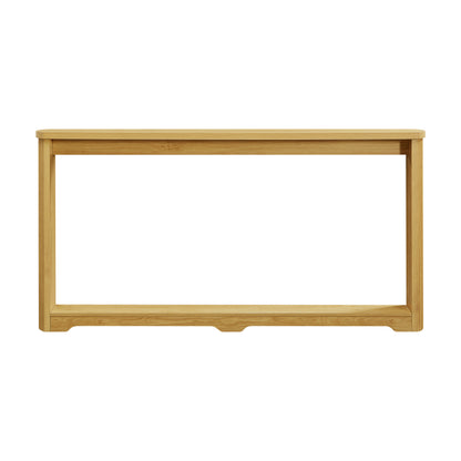 70.1'corrugated texture storage table for entranceways, narrow wooden console sofa table, can be placed behind the sofa, suitable for entranceways, corridors, and front door.Natura.70.1'L*8.7'W*35.5'H