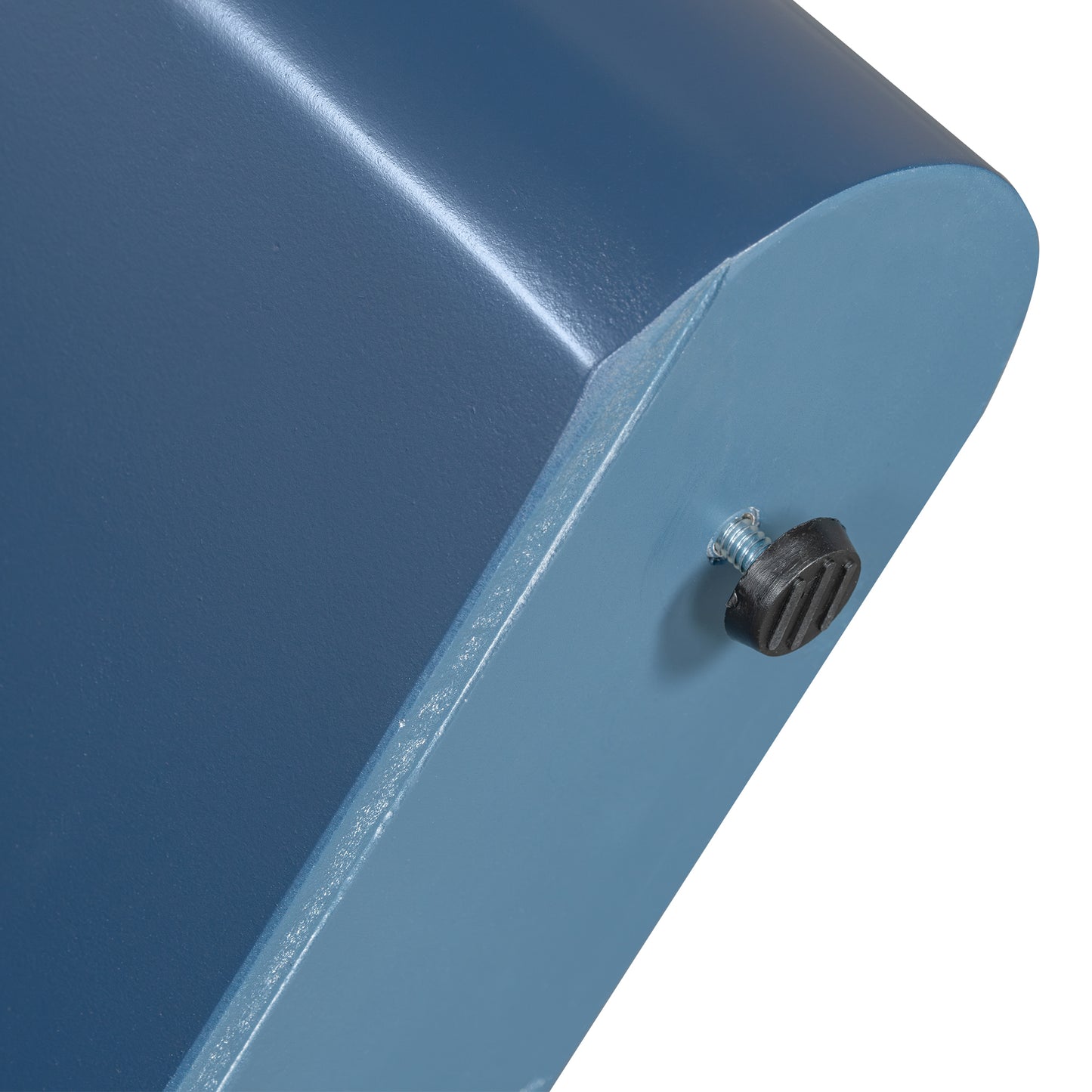 U_Style 47.6' Modern Painted Entryway Table with 2 Curved Drawers,Space-Saving Hallway Table with Geometric Legs,Contemporary Narrow Sofa Table for Living Room,Bedroom,Small Apartments, Foyer(Blue)