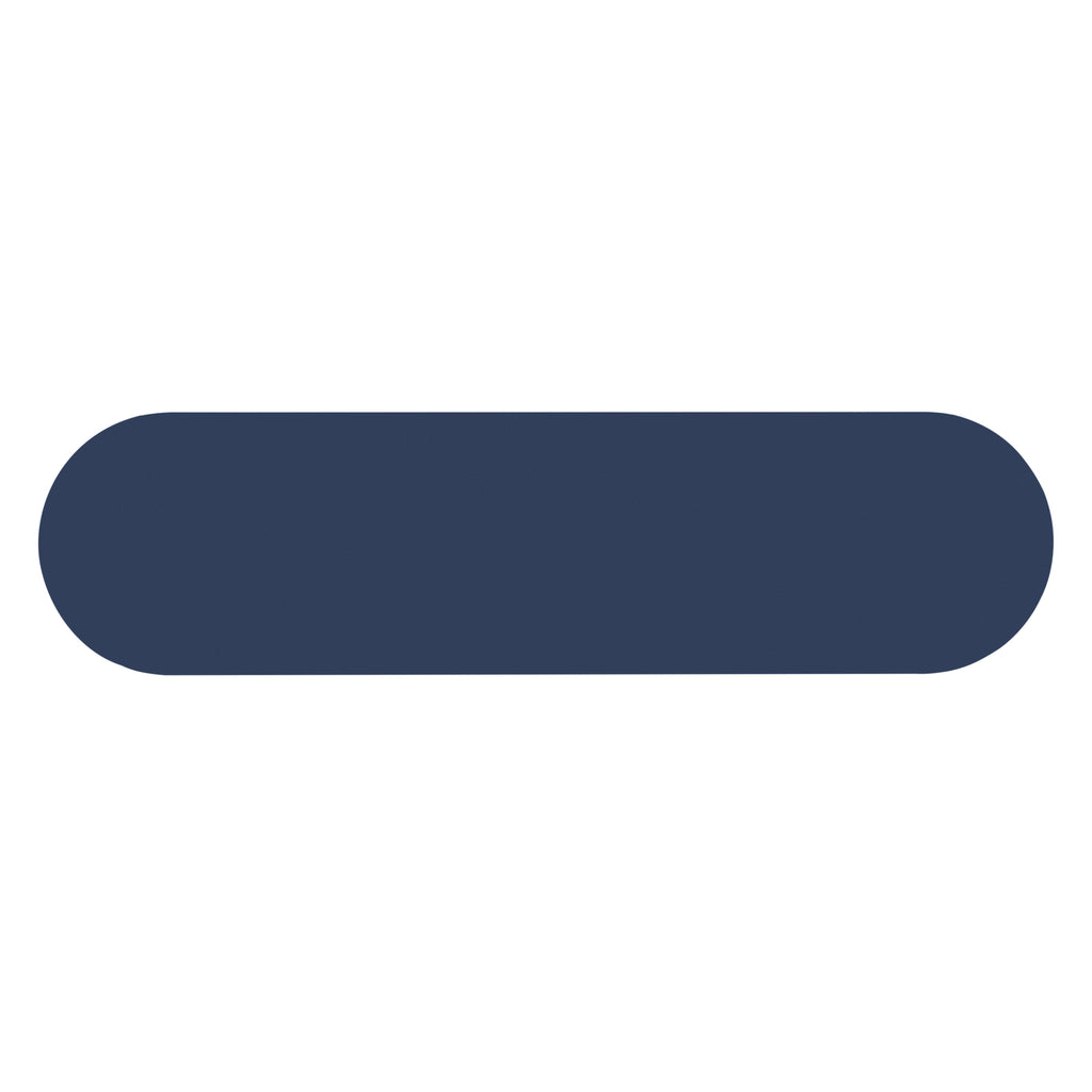 TREXM Entryway Table with Fluted Design, Modern Console Table with Storage, Oval Top and 2 Drawers for Entryway and Living Room (Navy)