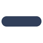 TREXM Entryway Table with Fluted Design, Modern Console Table with Storage, Oval Top and 2 Drawers for Entryway and Living Room (Navy)