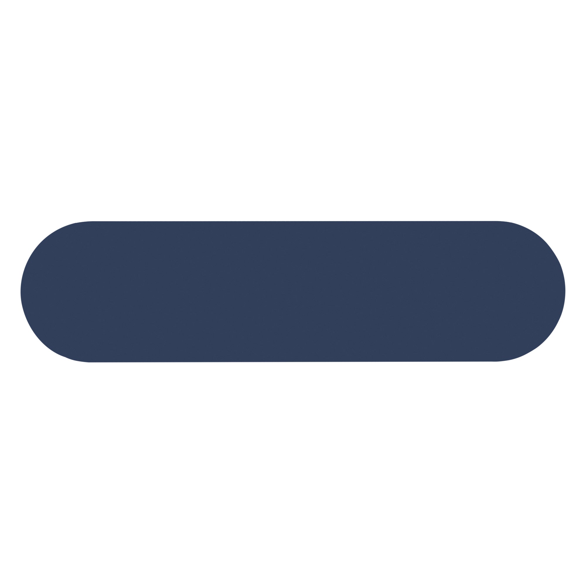 TREXM Entryway Table with Fluted Design, Modern Console Table with Storage, Oval Top and 2 Drawers for Entryway and Living Room (Navy)