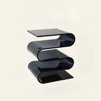 1pc Nordic Transparent Book Shelf, Acrylic Personality Side Table, Living Room Furniture, Home Decor, Small Bookshelf, Magazine