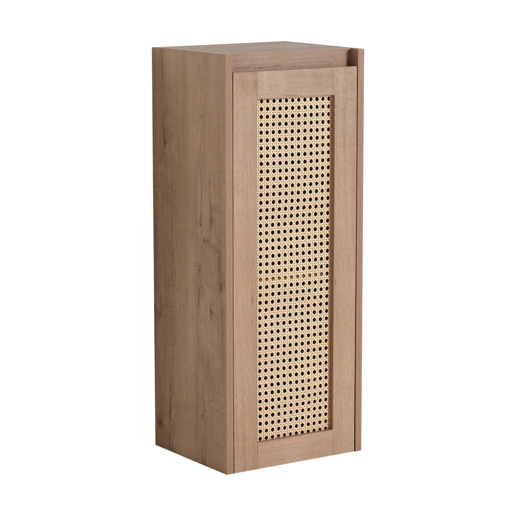 30 inch Wall-Mounted Bathroom Vanity with Resin Sink and Side Cabinet,Soft Close Drawer (KD-Packing), 09430IMO-30M-SC00112-SC00512 Combination Cabinet