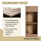 30 inch Wall-Mounted Bathroom Vanity with Resin Sink and Side Cabinet,Soft Close Drawer (KD-Packing), 09430IMO-30M-SC00112-SC00512 Combination Cabinet