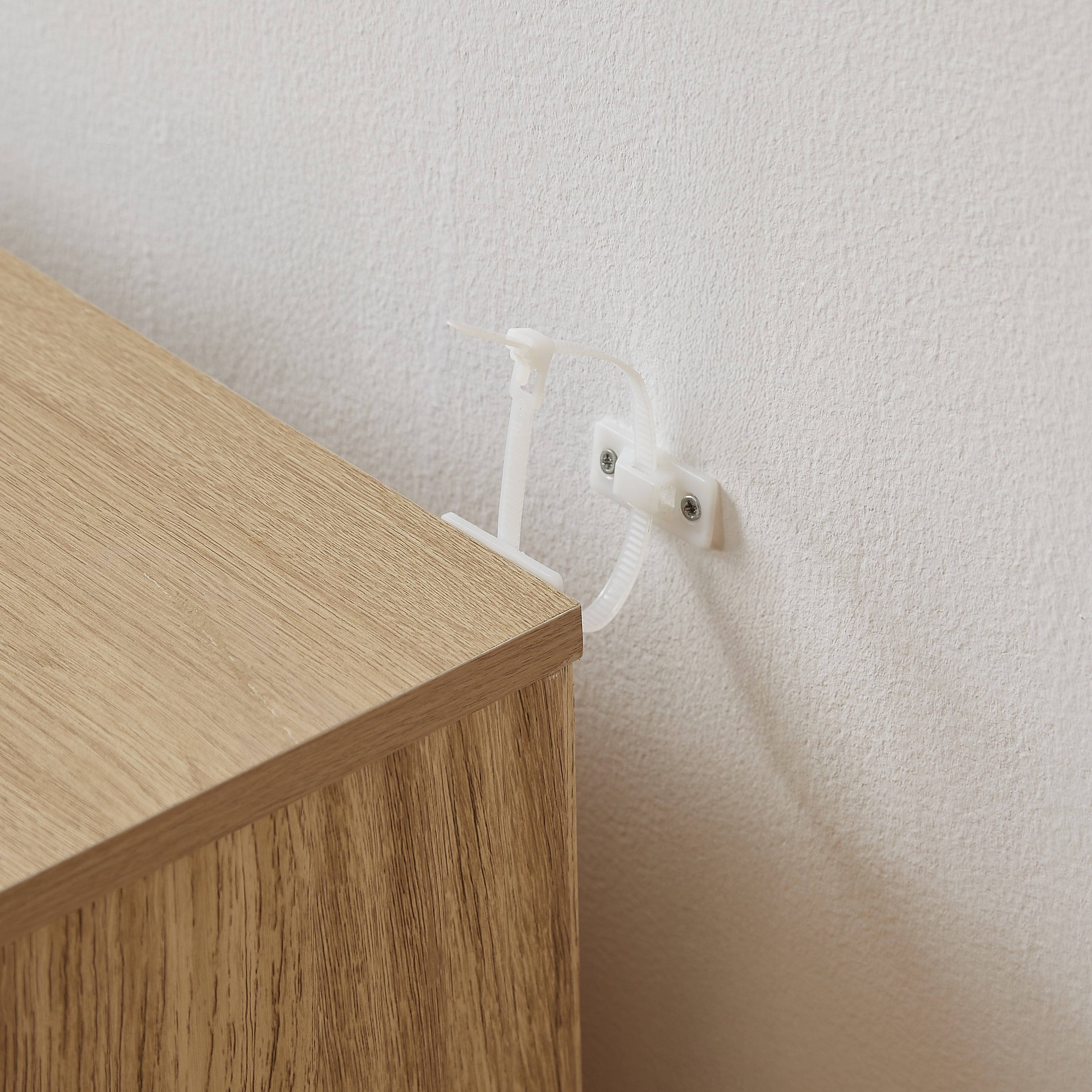 3 Drawers Drasser, 27.6'' Wide Modern Chest of Drawers Curved wave Design,Nightstand,Wood Drawer Organizer for Bedroom, Living Room, Hallway, Oak,27.6''W x 15.8''D x 27.4''H.