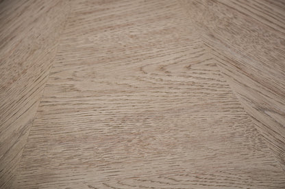 1pc Coffee Table Modern Style With Open storage Attached Casters Rubberwood Structure Oak Finish