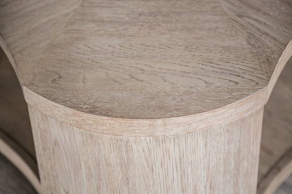 1pc Coffee Table Modern Style With Open storage Attached Casters Rubberwood Structure Oak Finish