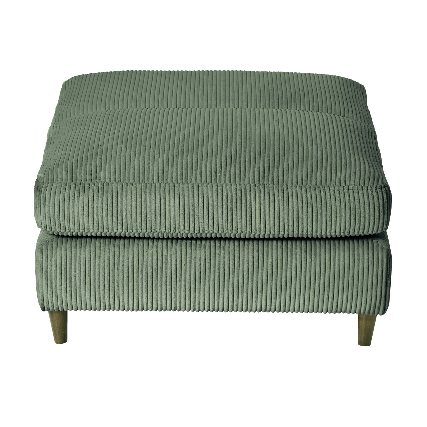 Modern corduroy modular section sofa, U-shaped convertible L-shaped sofa set with pillow, oversized sectional sofa with footstool, suitable for living room, attic, apartment, Olive Green 6 seat